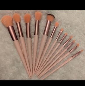 Pink Rose Gold Makeup Brushes Never Used